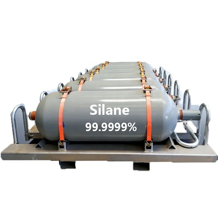 電子グレードの高純度 99.9999% Sih4 ガス シリンダー シラン ガスの価格
