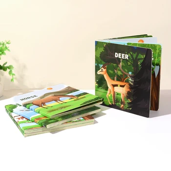 High Quality Board Book Printing on Demand Cardboard Children's Books with Coated Offset Duplex Paper for Kids