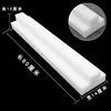 Lot de 4 panneaux souples en coton perlé double épaisseur, blanc, 80 cm de long.