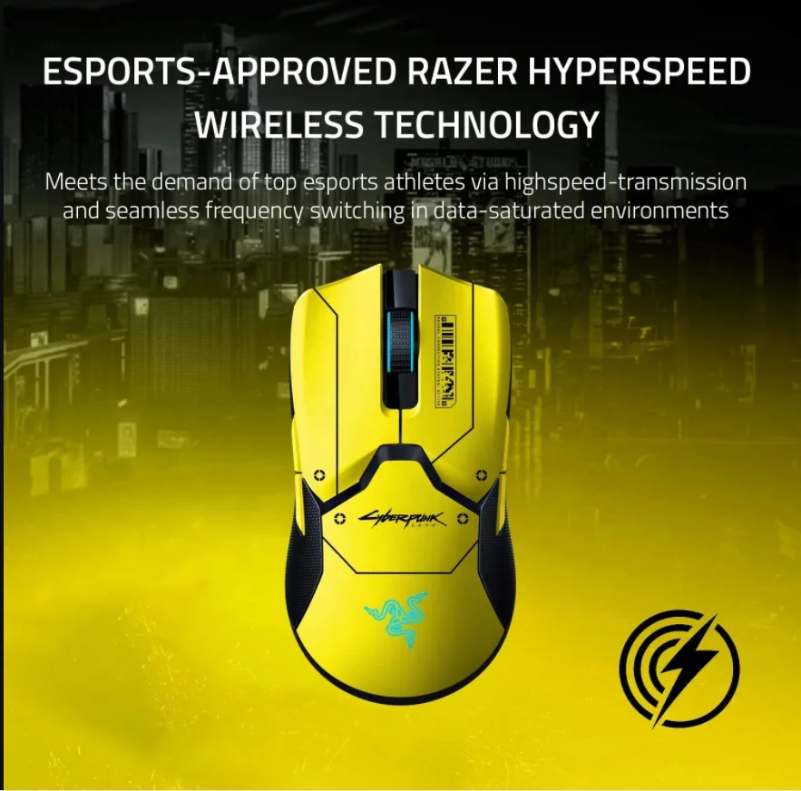 Razer Viper Ultimate top Cyberpunk 2077 Edition