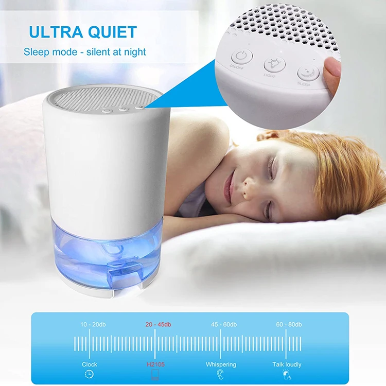 Smart Home Desiccant Humidifier Automatic Domestic Dehumidifier Basement Electric Dry Dehumidifier Peltier Portable Dehumidifier