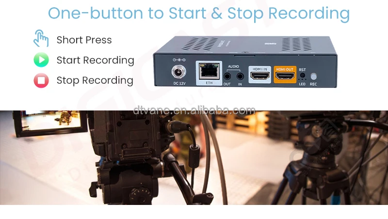 Ultra Low Latency Video Encoder RTMP HLS RTSP HTTP  One Channel HD to IP Encoder
