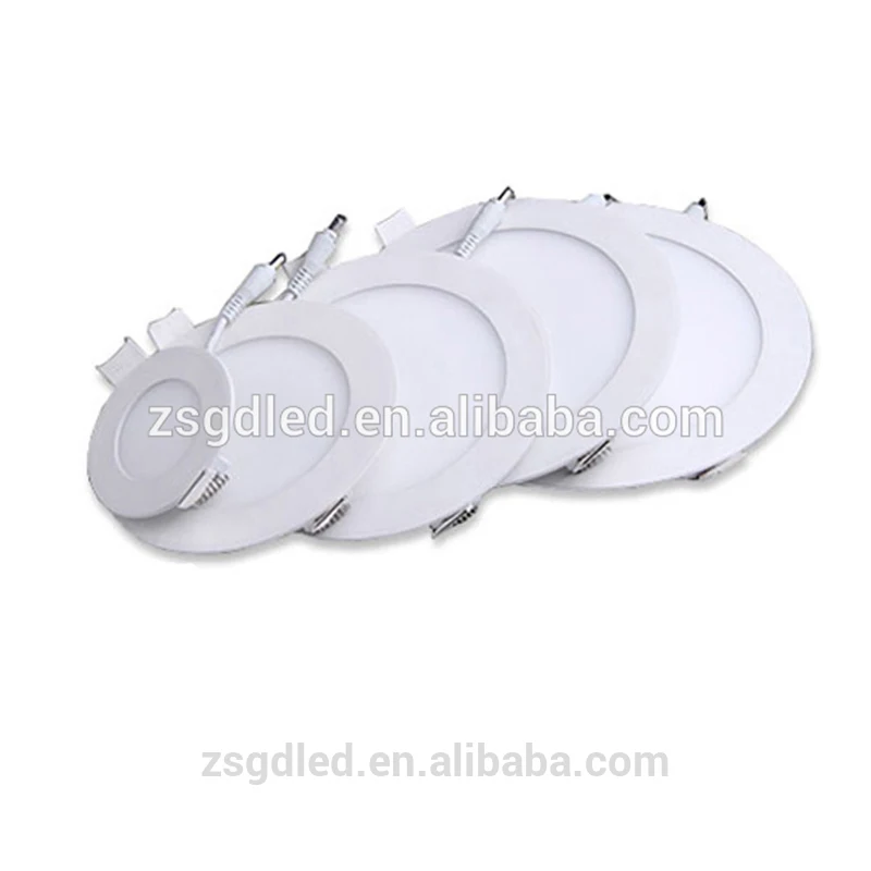 Factory price ultra slim round 3w 6W 12W 18W recessed led panel light