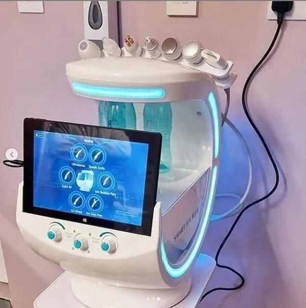 Портативный 7 в 1 аппарат для микродермабразии очистки воды кислородной струйной гидродермабразия лица анализатор