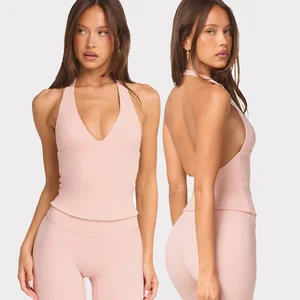 2026 Deheng New Arrival Custom Gym Workout Fitness Apparel Sleeveless Top Active Wear Gym Crop Top for Woman