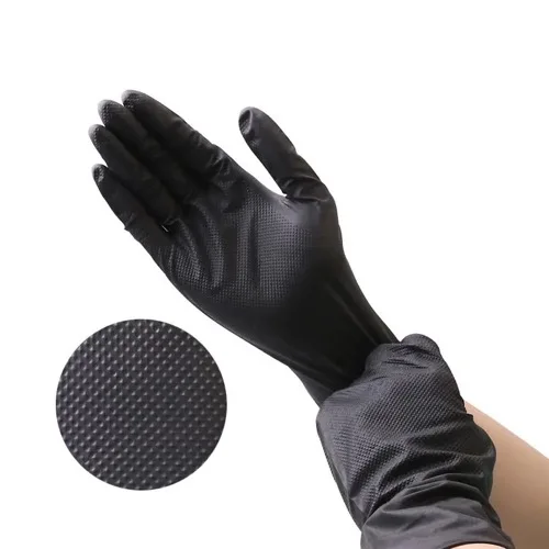 Household Wholesale Disposable Black Cleanroom Nitrile Gloves Water Proof