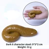 Dark 6 character stool: 9*5*2 cm Weight: 31 g