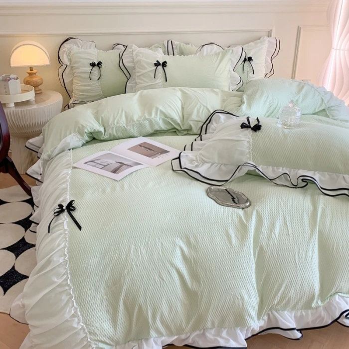 Bedding Set Princess Style Luxury Bedding Set Custom Hot Factory Price Cute Lace Design 4 Pieces