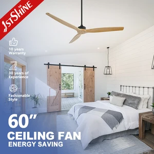 1stshine Ceiling Fan Office 60 Inches Wooden Blades Summer Winter Mode Fancy Design Ceiling Fan with Remote