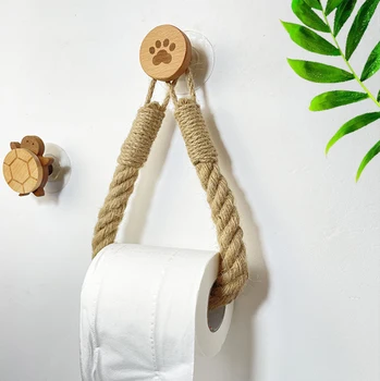 3er Set Hanfseil-Toilettenpapierhalter – Nautischer Style Für Bad & Küche