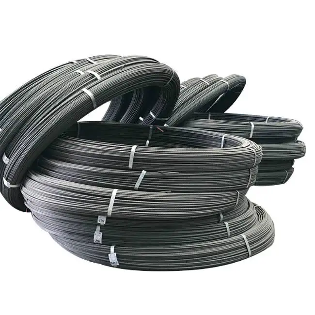 Prestressed Concrete Strand Wire 3.8mm 4mm 4.8mm 5.0mm 6mm 7mm Spiral Ribbed High Carbon Tension PC Steel Wire