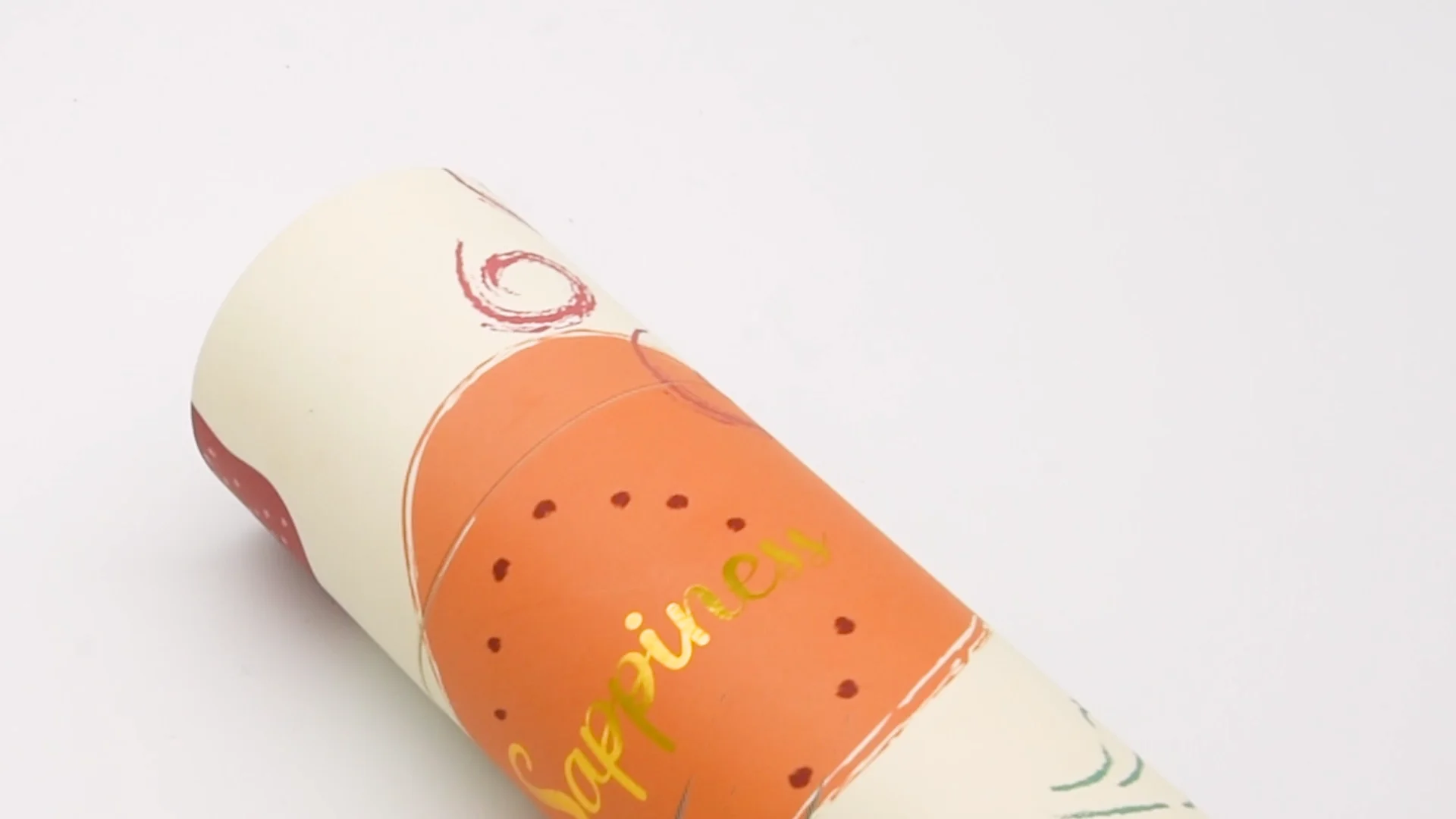 Customized Size Printed Logo Cylindrical Cardboard Luxury Perfume Skin