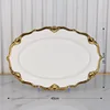 white-16inch oval plate