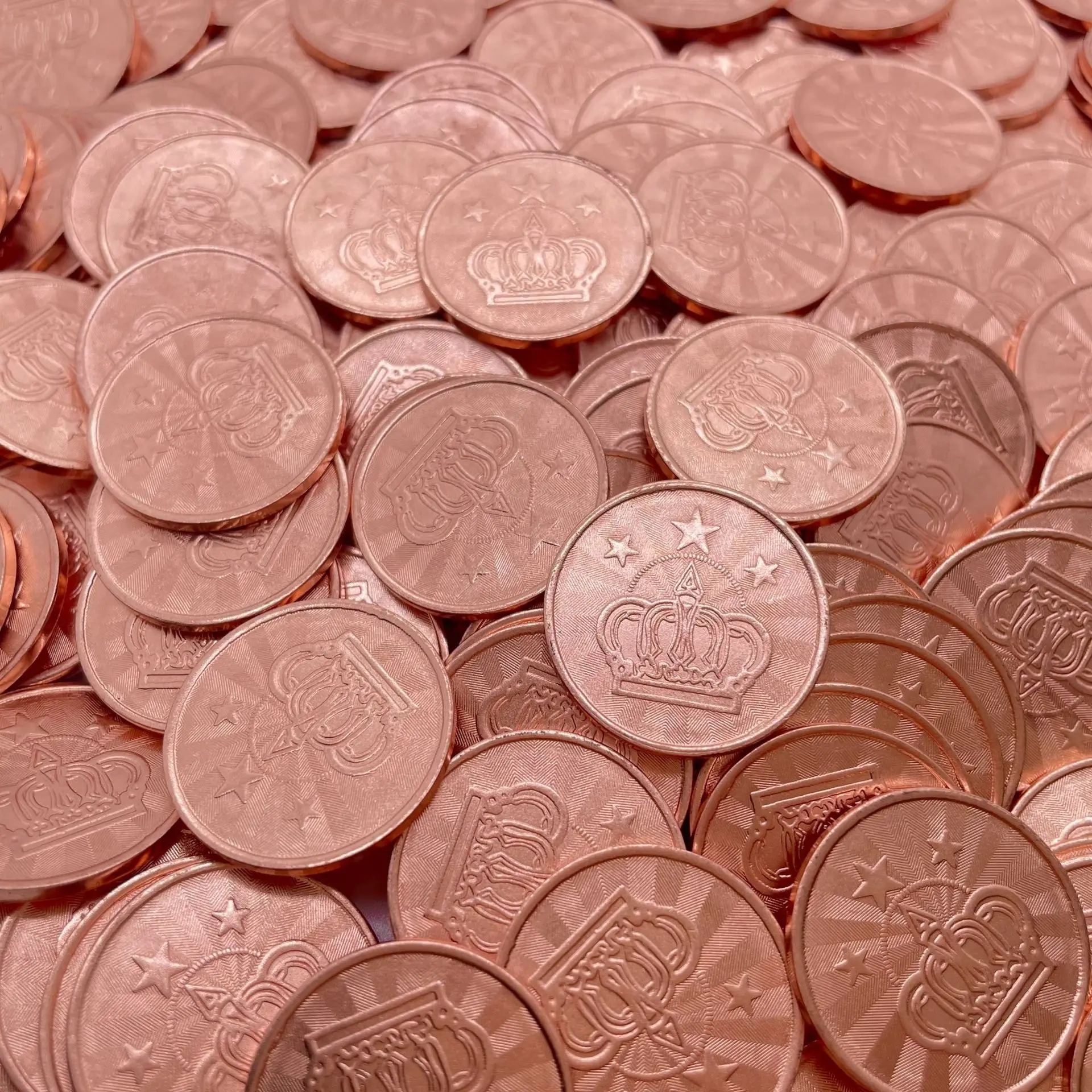 定制英文迷你游戏币廉价不锈钢游戏机用硬币数控加工