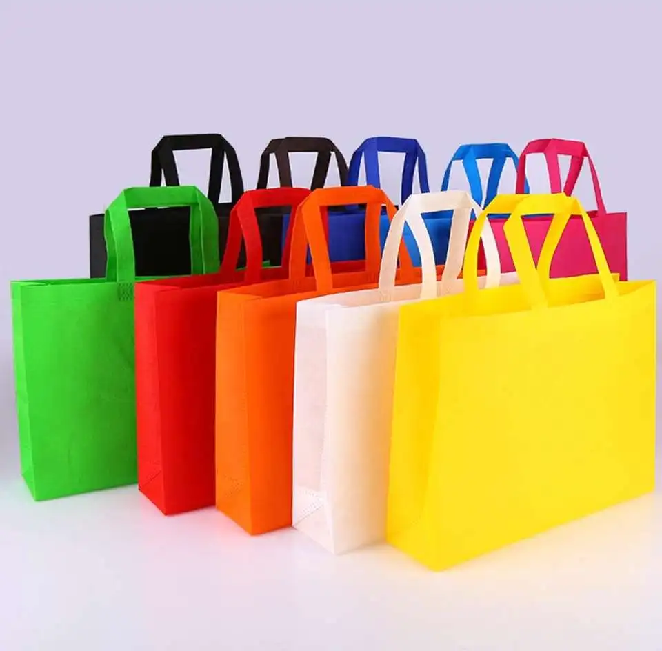 Factory-Foldable Recycled Non-Woven Shopping Bags Eco-Friendly Shopping Printed Gift Bag details