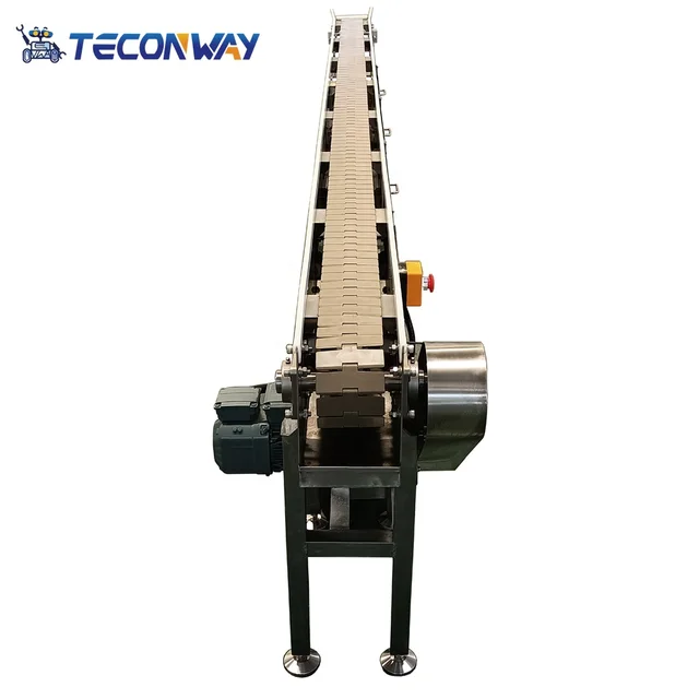 Stainless Steel Plastic Slat Economy Easy to Maintain Feeding Slat Conveyor with NSK SKF Bearing 4