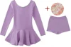 Purple leotard with DIY Rhinestone 01