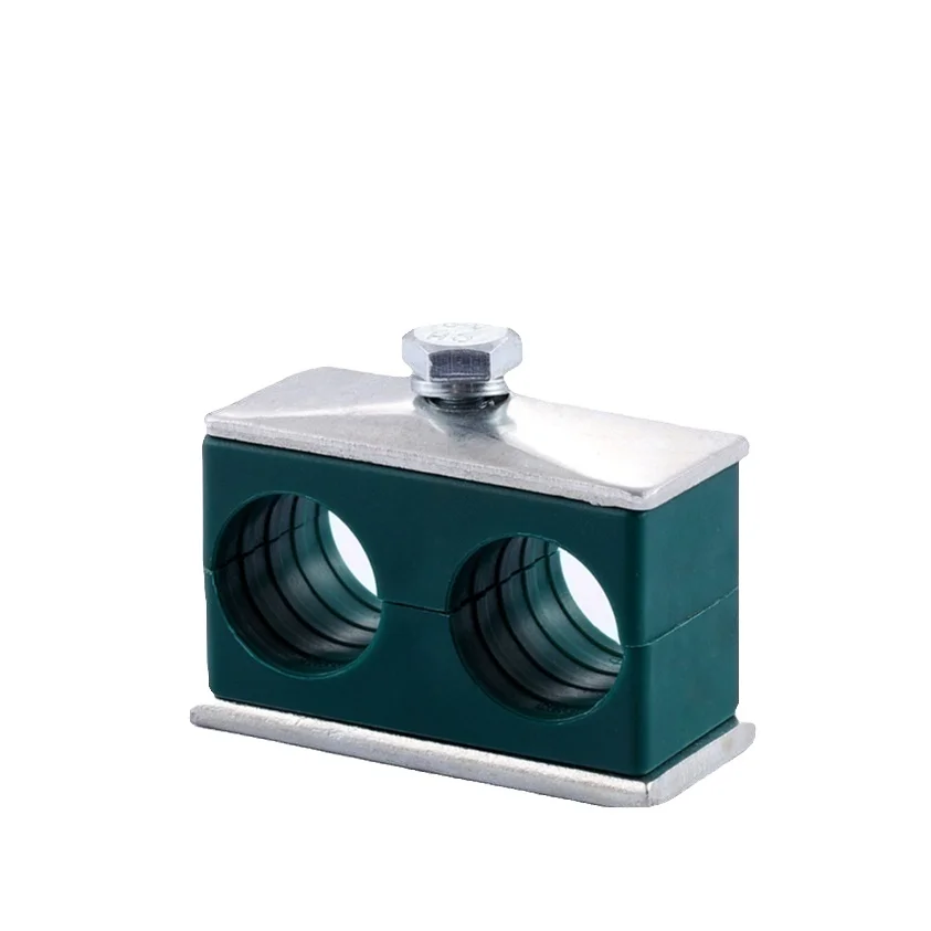 din3015双孔塑料管卡纯塑料