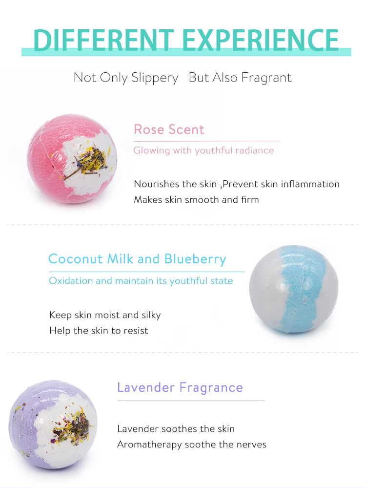 Wholesale Private Label Yoni Bath Bomb Rainbow Cloud Flower Smell Salt