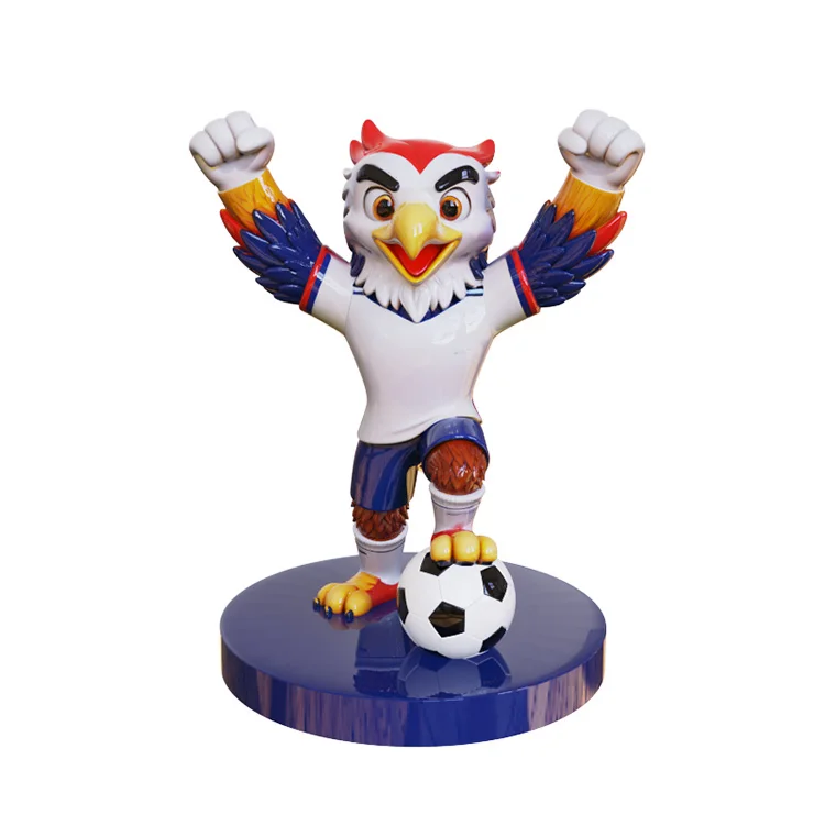 Экологичные OEM-статуэтки совы в абстрактном европейском и американском стиле, символизирующие поддержку и бодрость; оптовая продажа высококачественных художественных изделий из смолы с возможностью индивидуальной настройки