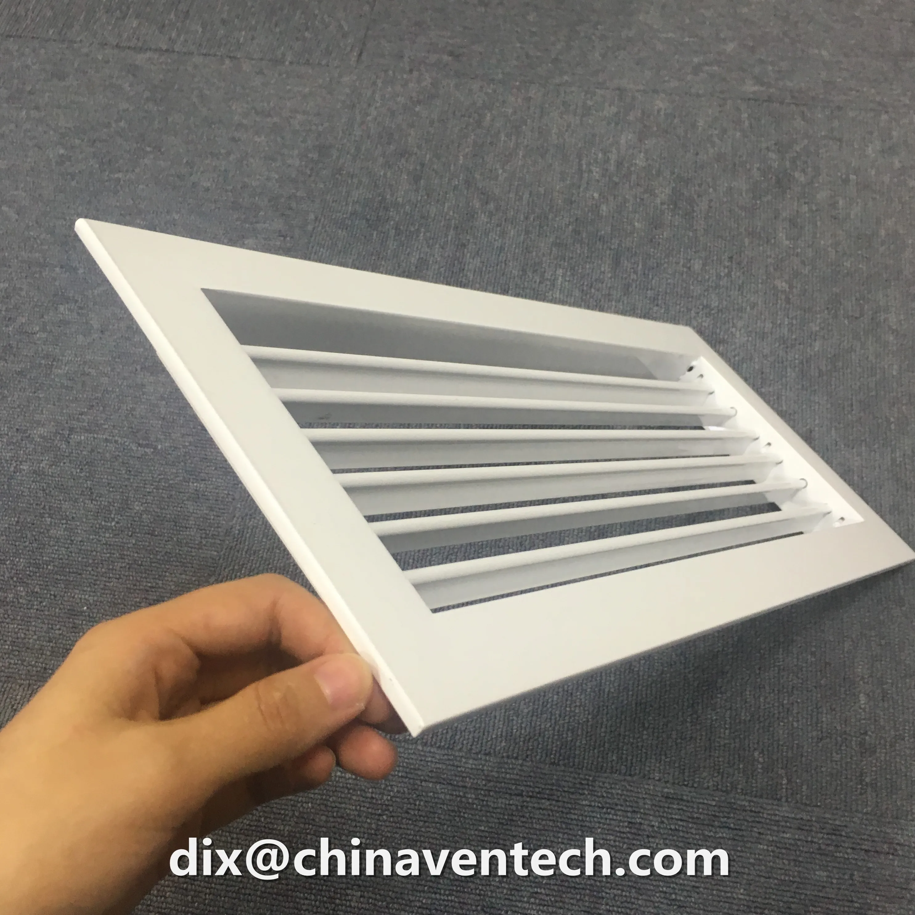 HVAC air outlet adjustable return air single deflection grille