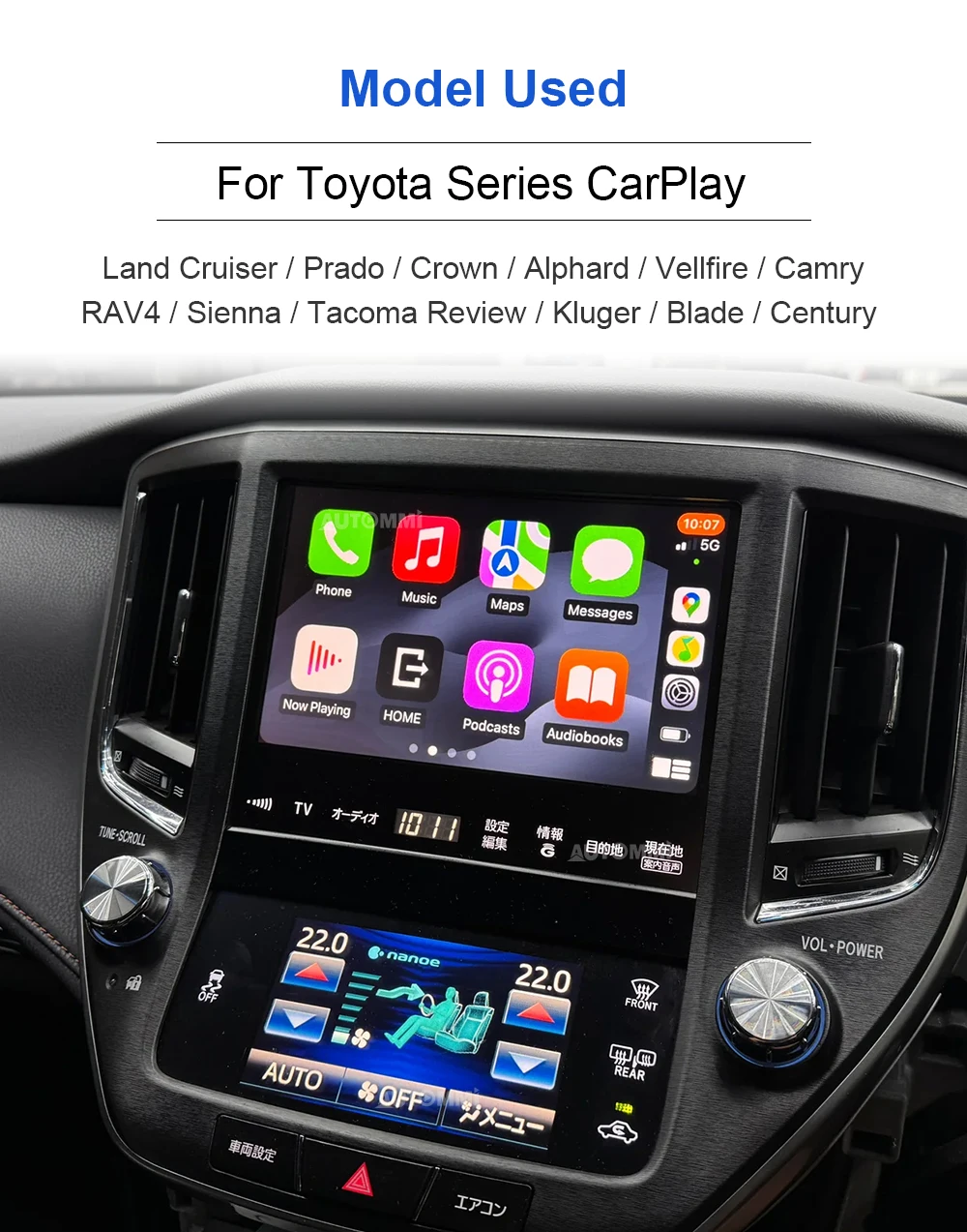 Crown Hybrid GWS204 OEM Head Units - Wireless Carplay & Android Auto Crown Hybrid GWS204 OEM Head Units - Wireless Carplay & Android Auto