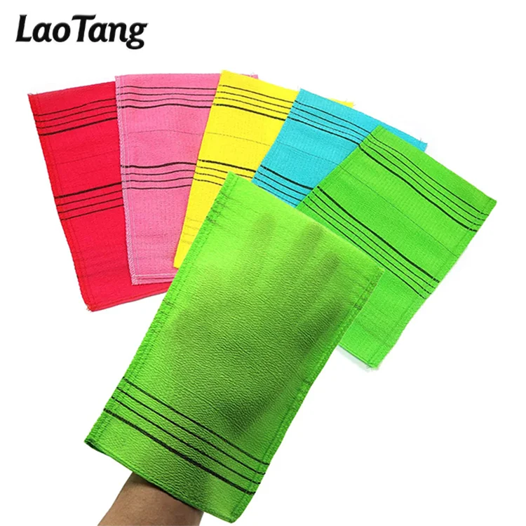 Quickly Delivery Korean Exfoliating Mitt Large Size Back and Body Exfoliating Washcloth for Removing Dry