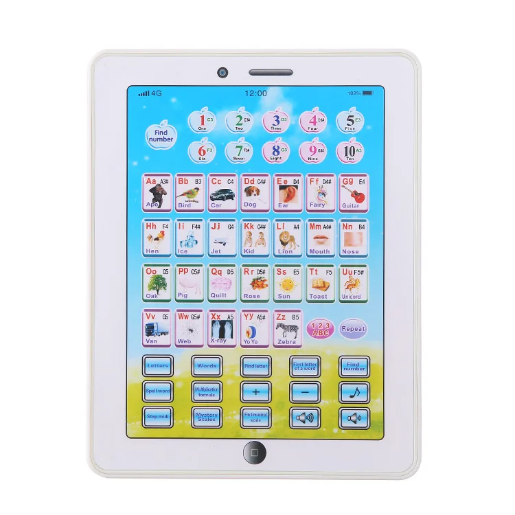 Russian talking iPad educational toys for child learning machine