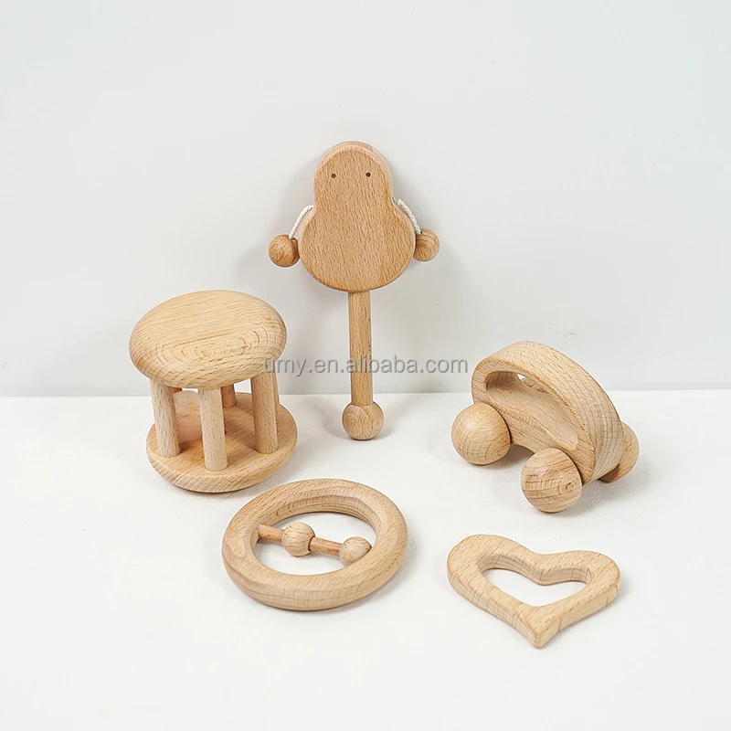 Обучающие деревянные игрушки, игрушки для сенсорных игр, деревянные детские Прорезыватели Монтессори