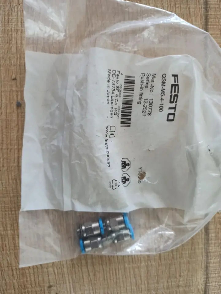 Lot De 10 Raccords Rapides Festo QSM-M5-4-i (153315) - Neufs Et Scellés, Pour Système Pneumatique