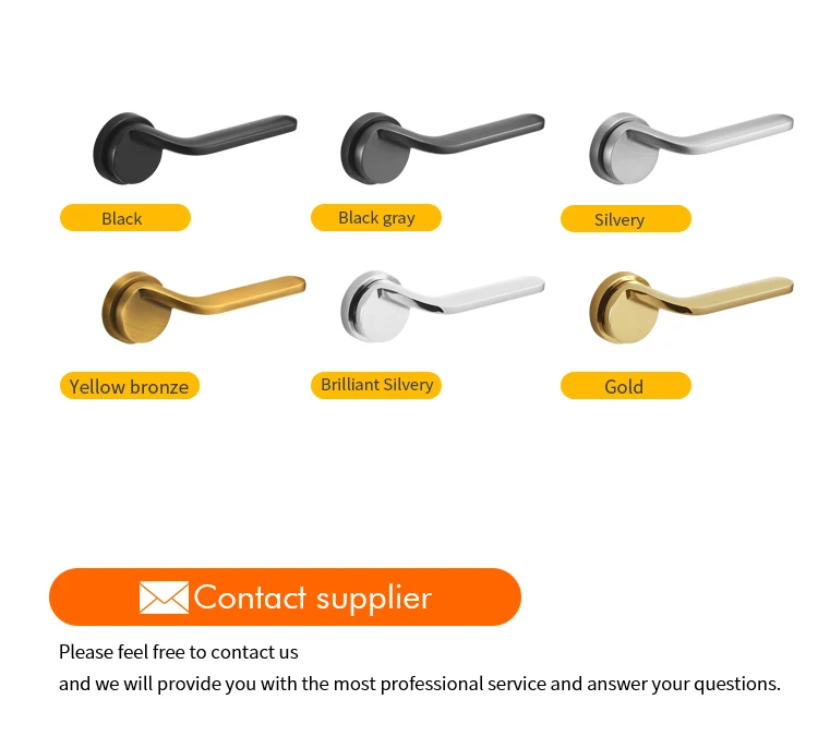 Luxury Zinc Alloy Internal Lever Door Handles For Projects Pvd Gold Interior Door Handles Buy