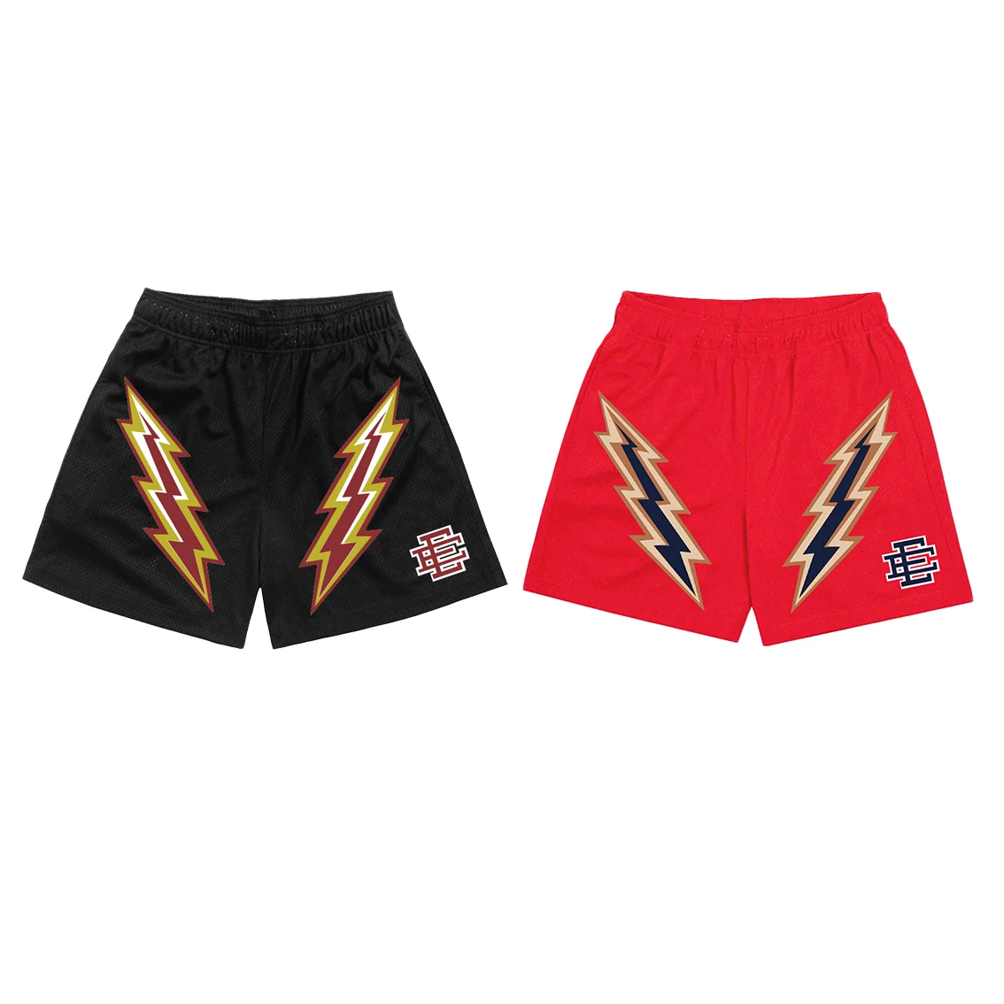 Sublimation Mens 5 Inch Inseam Mesh Shorts Custom Men Acid Wash Shorts