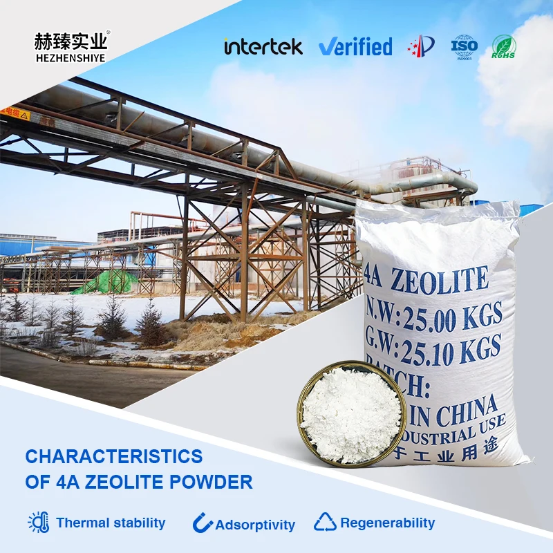 Zeolite Powder for Pavement Concrete Leather Finishing Odor Removal Process Water Treatment White 4a 3a 5a Zeolite Powder