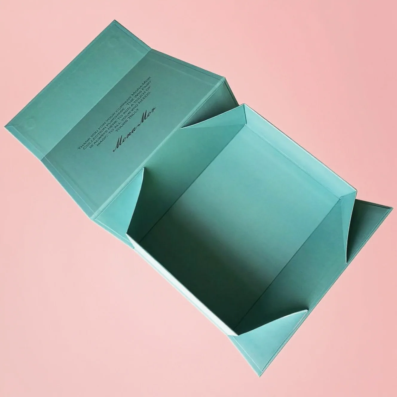 Luxury Custom Blue Printed Foldable Packaging Box Manufacturer