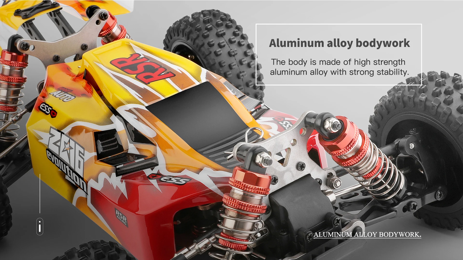 High Speed RC Car - 1/14 4WD, 75KM/H, 2.4G Brushless Motor