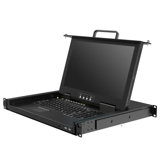 1U Rack-Mount KVM Switch with 15.6