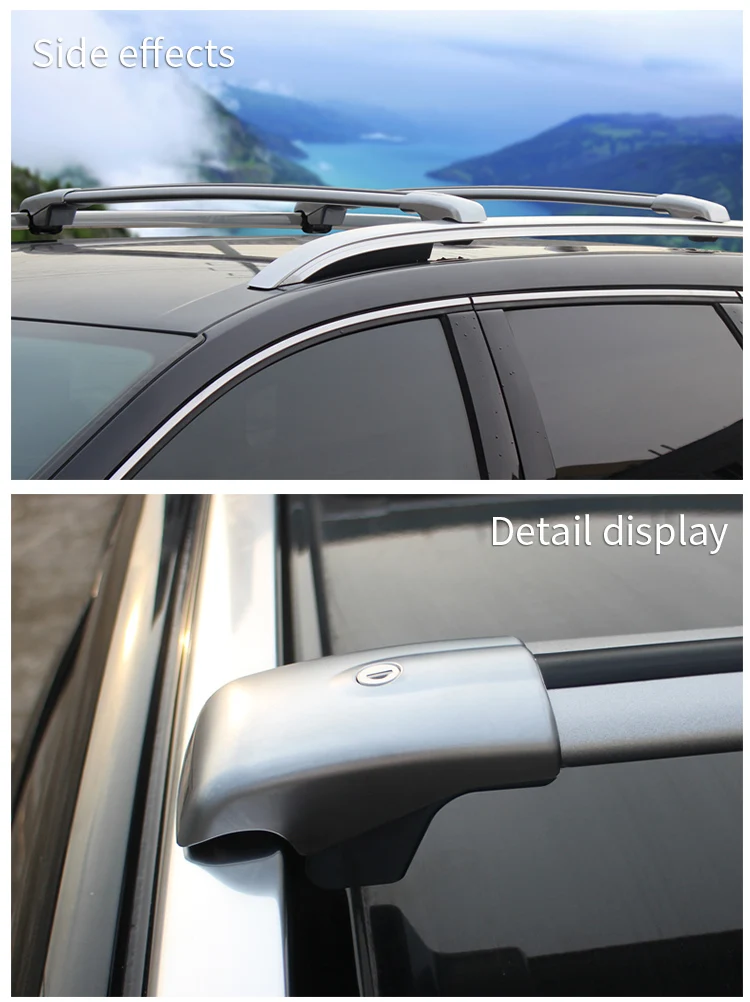 Factory Customize Aluminum Universal Car Roof Racks Cross Bars for Suv Black or Silver Roof Rack for VOLVO XC60 XC90 manufacture