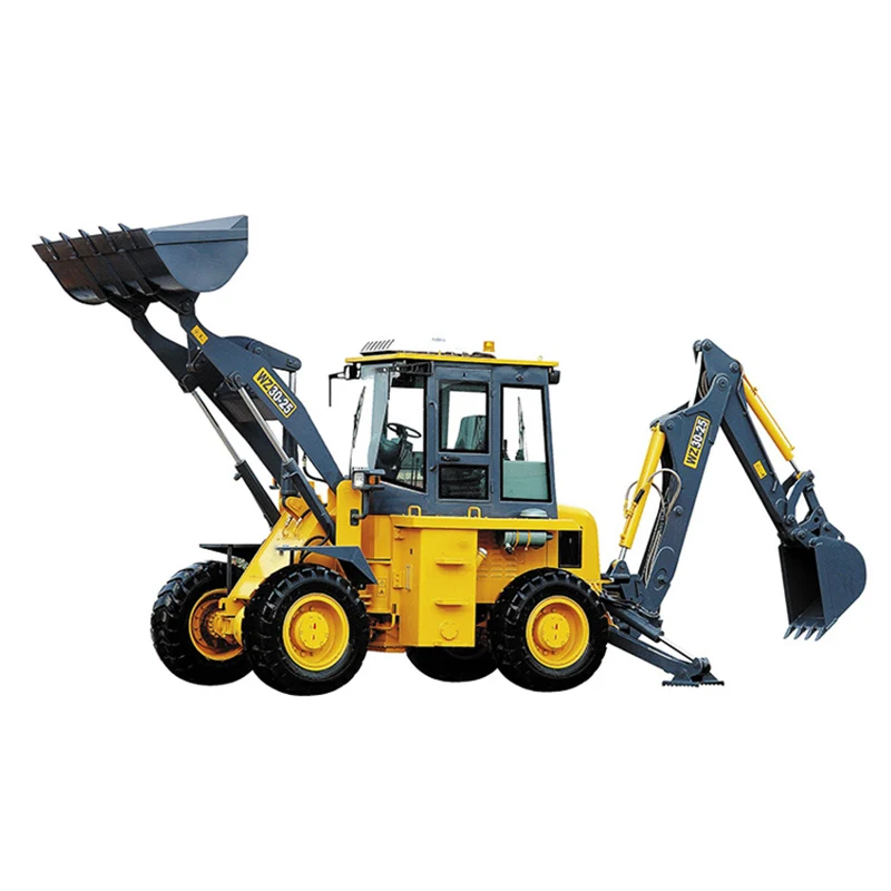 Free Shipping China Factory EPA Engine Wheel Loader Mini Backhoe Excavator Loader 4X4 Backhoe Loader for Sale