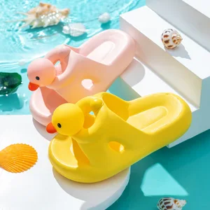 Children's Slippers Summer Beach Non-slip Cute Yellow Duck Shape Outdoor Wear Children's Slippers
