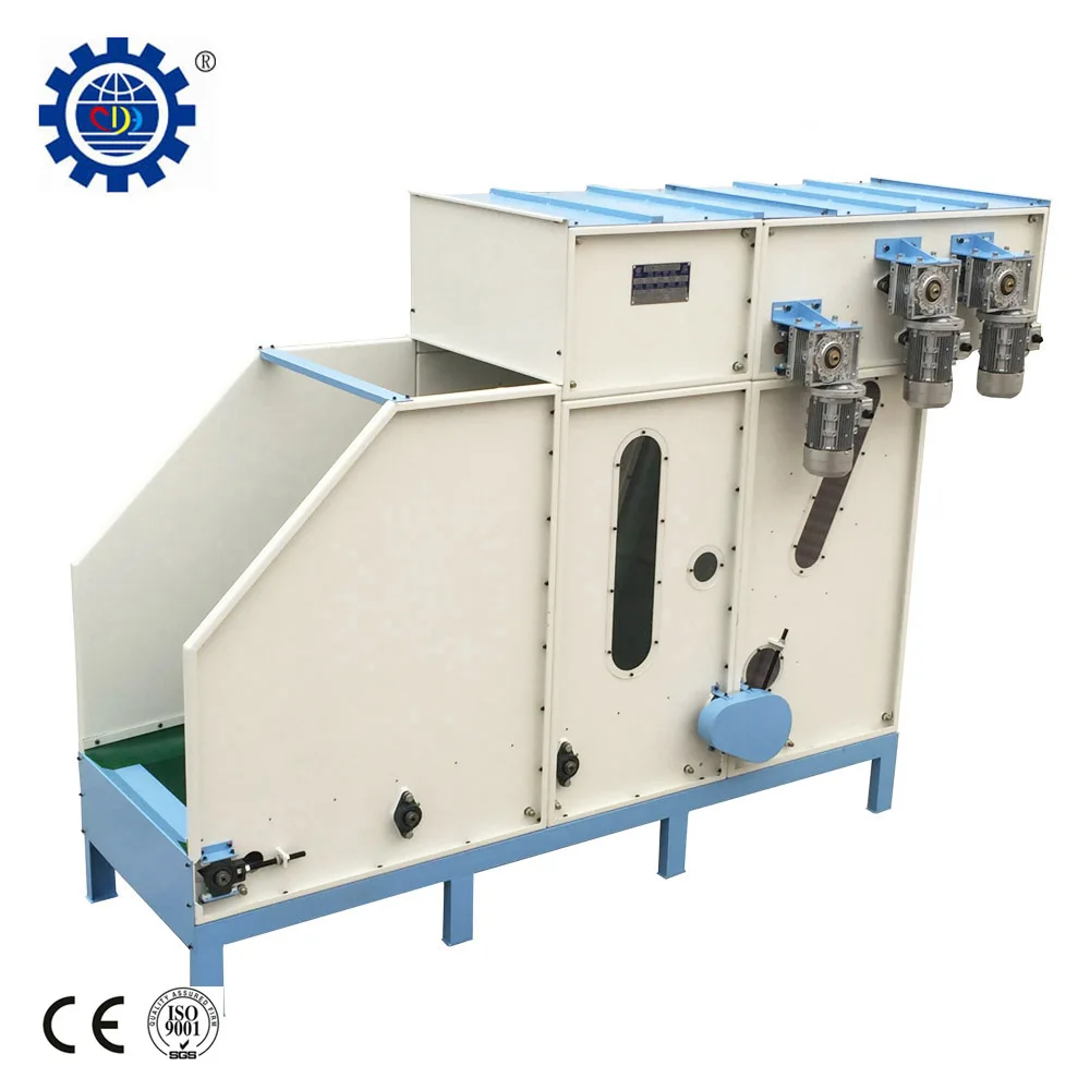 Core Components Motor and Pump-Fiber Bale Opening Machine with Cotton Feeding Hopper