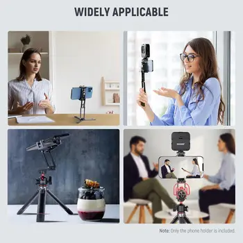 NEEWER Smartphone Tripod Mount Aluminum Alloy Rotatable Phone Stand Holder Clamp with Cold Shoe and Arca Base product image