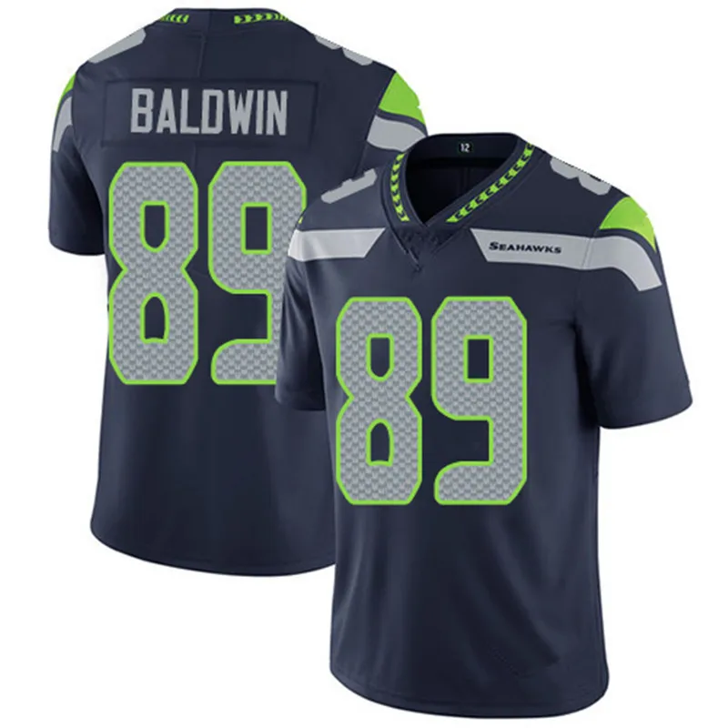 Seahawks Vapor Custom Jersey - All Stitched