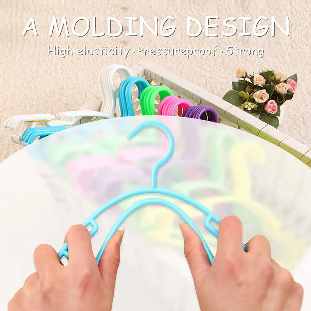 Kids Plastic Hangers Baby Clothes Hanger Coloured Children Coat Hangers