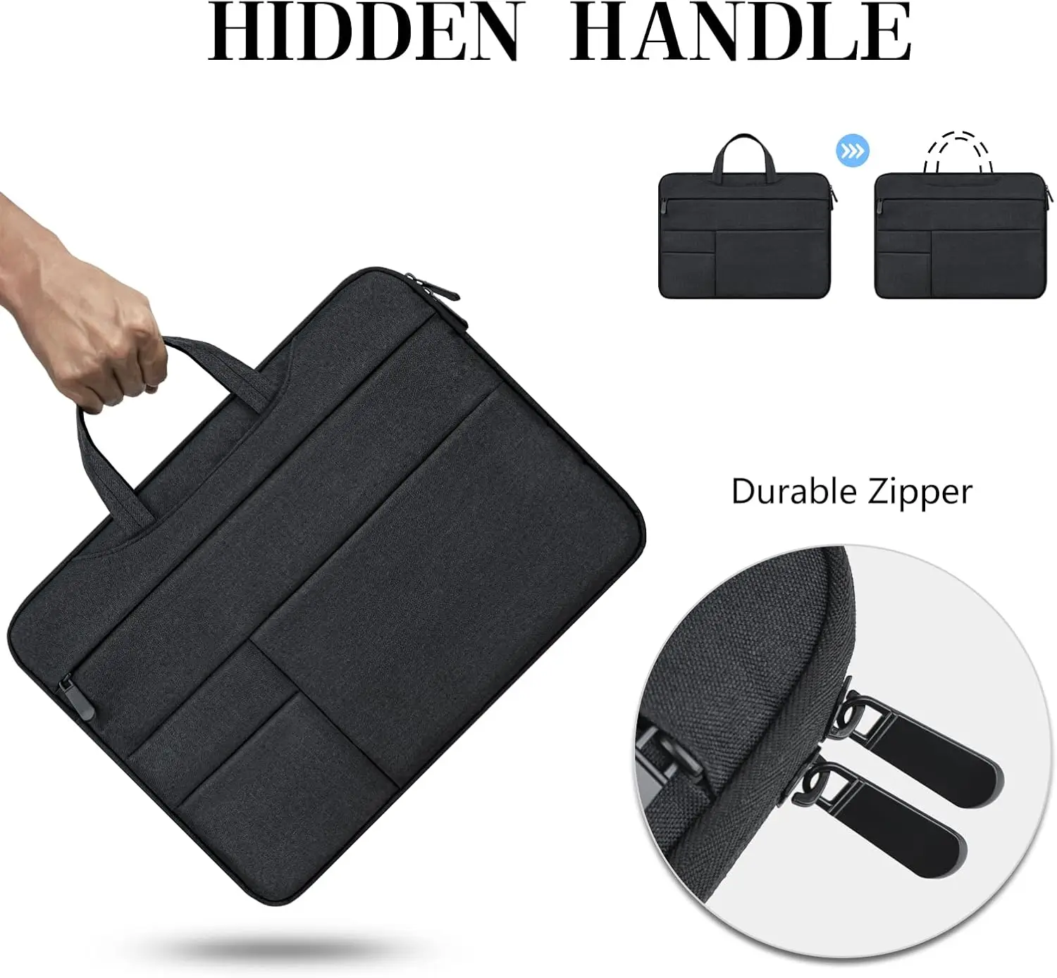 product business trip meeting laptop sleeve case protective waterproof polyester slim padded computer carrying bag lbx1218 1-29