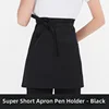 Pencil holder short half apron black