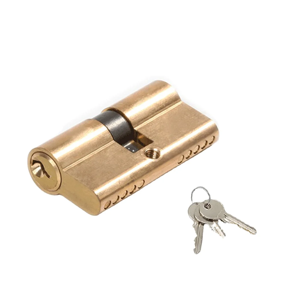 Multi Type Double Open Single Open  European Door Lock Cylinder  Brass Cylinder
