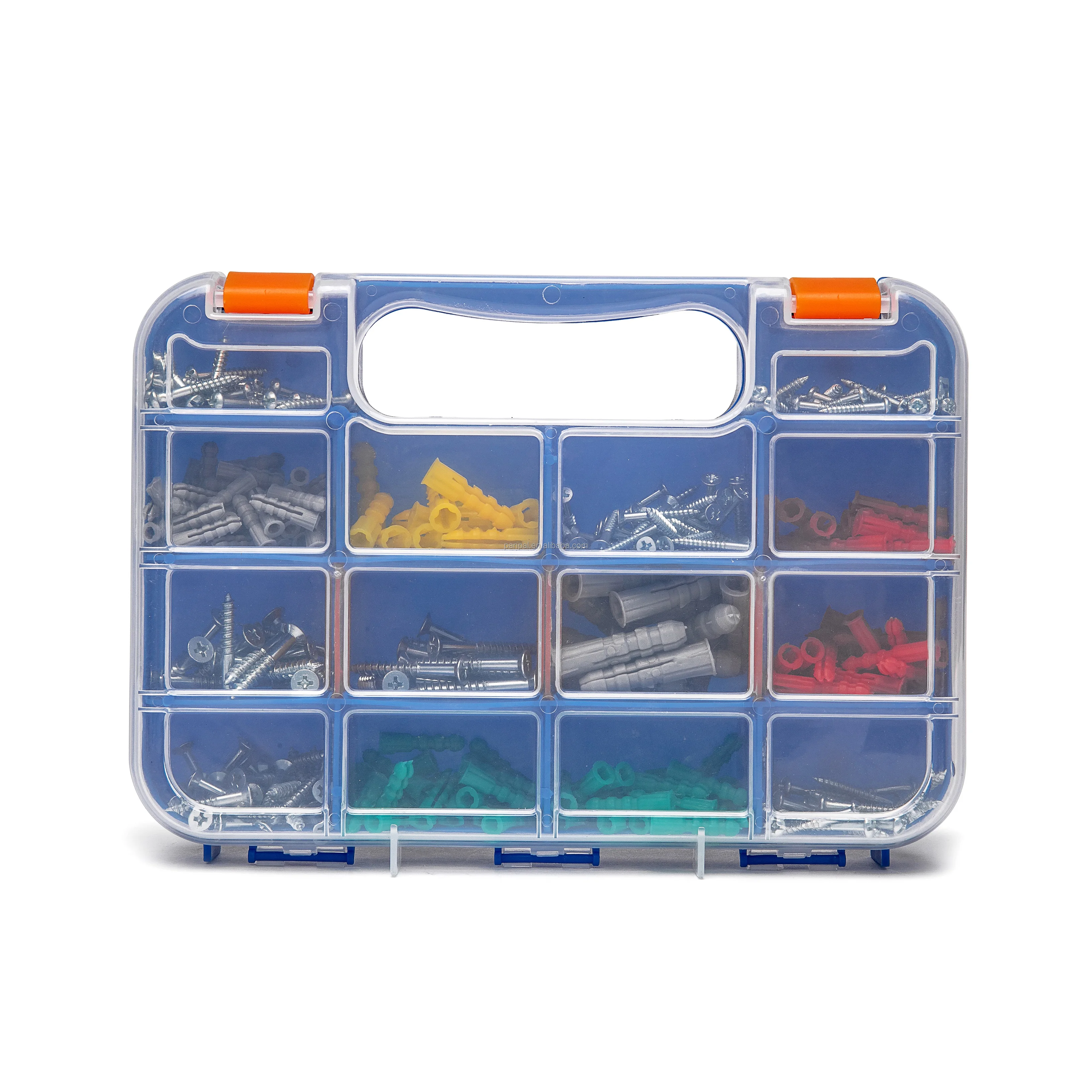 350pcs Portable Case with Multi-Size Wood Screw & Anchor Set Customizable Packaging for Home & DIY Projects OEM Supported