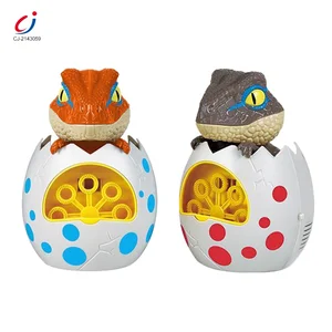 New Summer Fun Kids Plastic Automatic Bubble Blower Maker Dinosaur Bubble Machine Toy