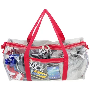 Spend The Night Duffle Sports Travel Plastic Pvc Clear Duffle Bag