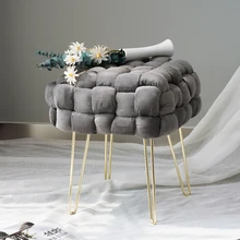 Luxury Lounge Modern Pouf Stool Ottoman New Sale Foot Stool Round Stool